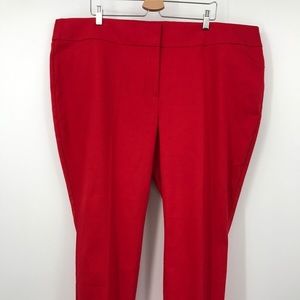 Loft Plus size 24 Marisa pant in red. Excellent used condition.